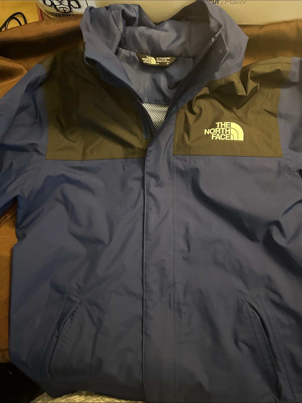 The North Face boys Two-Tone Navy Waterproof Jacket